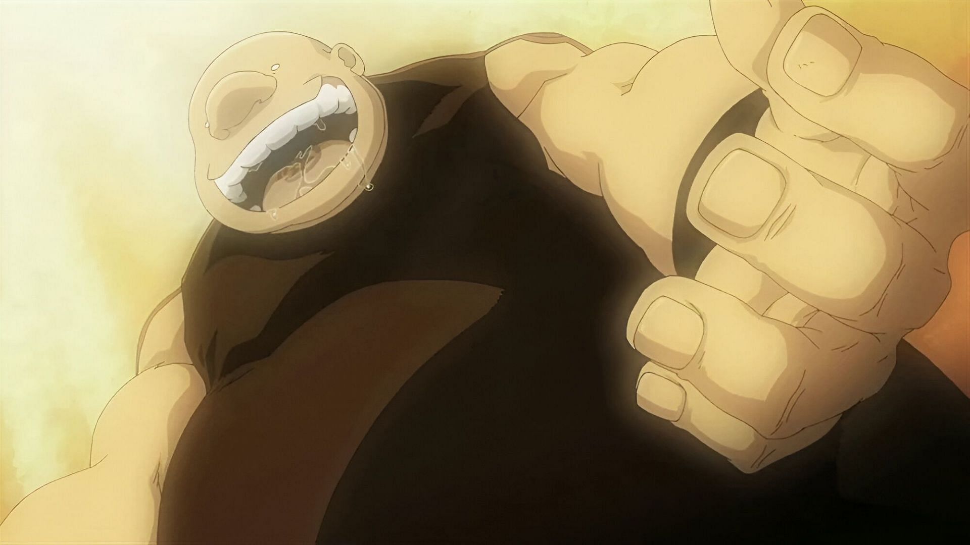 One of the anime characters obsessed with food, Gluttony (Image via Bones)